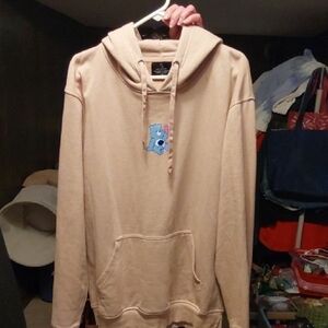 Peace Collective Beige Hoodie with Blue Graphic Care Bear